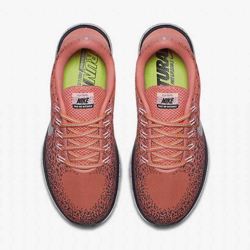 Juoksukengät Nike Free Rn Distance Shield Naisten Kirkas Mango Nuance Violetti Purppura Dynasty Hopea Metallinen