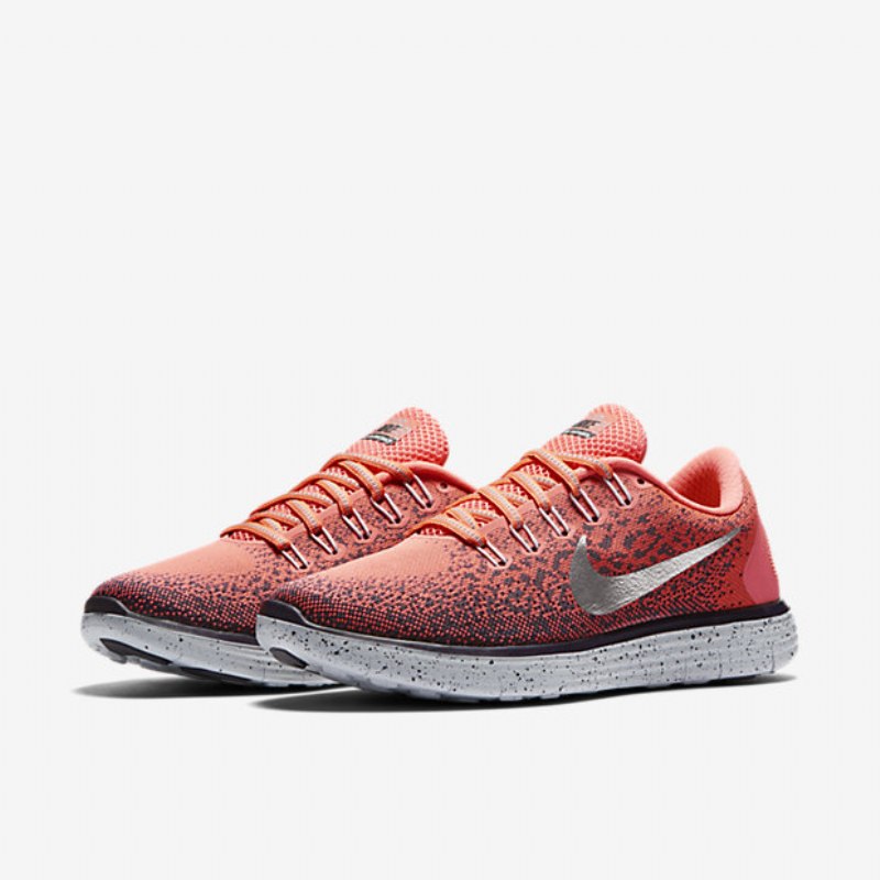 Juoksukengät Nike Free Rn Distance Shield Naisten Kirkas Mango Nuance Violetti Purppura Dynasty Hopea Metallinen