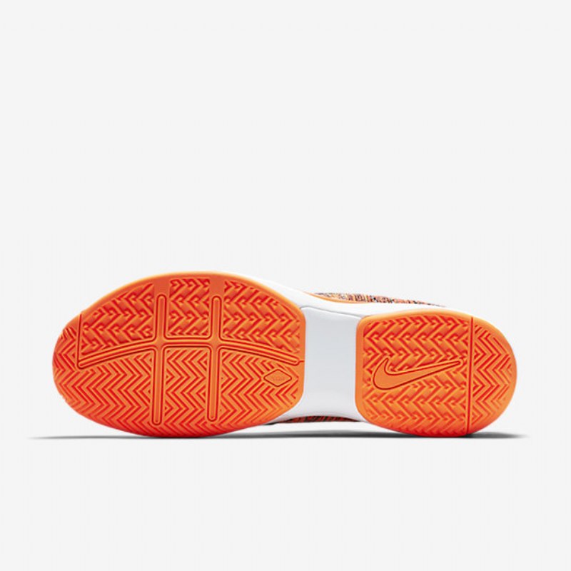 Juoksukengät Zoom Vapor Nikecourt Flyknit Hard Court Miesten Musta Kirpeä Valkoinen