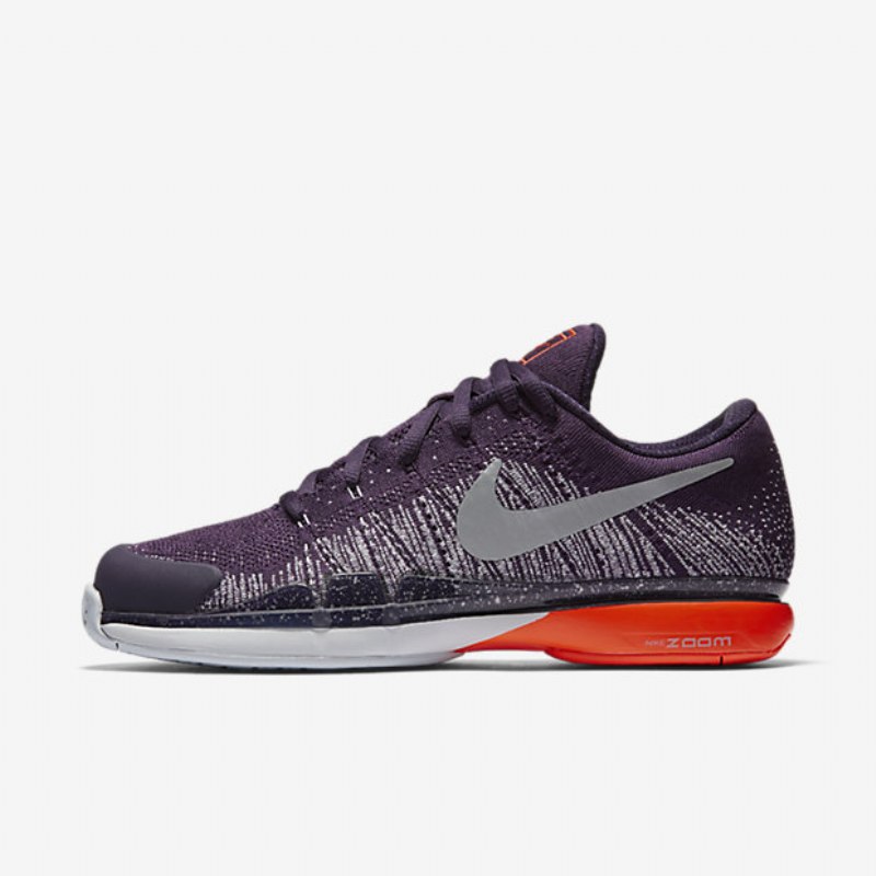 Juoksukengät Zoom Vapor Nikecourt Flyknit Hard Court Miesten Suuri Purppura Pure Platinum Total Crimson Metallic Hopea