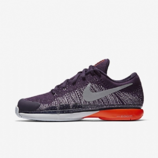 Juoksukengät Zoom Vapor Nikecourt Flyknit Hard Court Miesten Suuri Purppura Pure Platinum Total Crimson Metallic Hopea