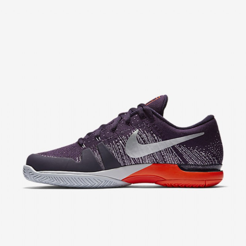 Juoksukengät Zoom Vapor Nikecourt Flyknit Hard Court Miesten Suuri Purppura Pure Platinum Total Crimson Metallic Hopea