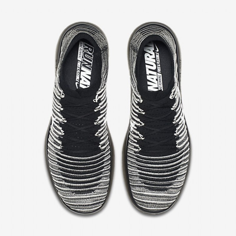 Kilpailukengät Nikelab Free Rn Motion Flyknit Miesten Musta Purje Vaaleanharmaa Purjehdus