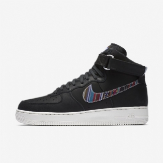 Nike Air Force 1 07 Miesten High Lv8 Black Summit White Pure Platinum