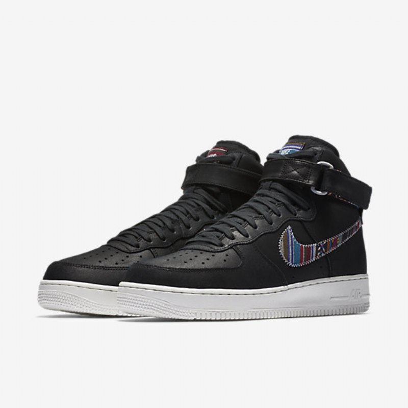 Nike Air Force 1 07 Miesten High Lv8 Black Summit White Pure Platinum