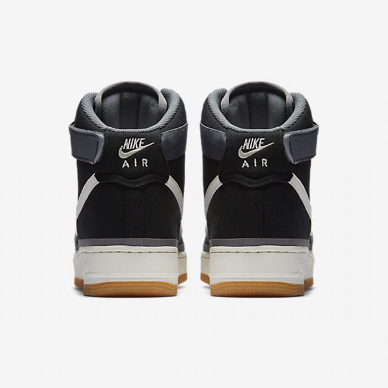 Nike Air Force 1 07 Miesten High Lv8 Black Team Oranssi Vaaleanruskea Purjekumi