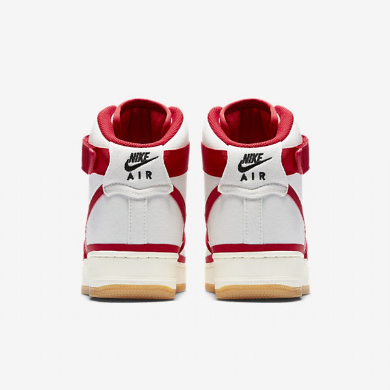 Nike Air Force 1 07 Miesten High Lv8 Sail Black Gum Vaaleanruskea Punainen Fitness