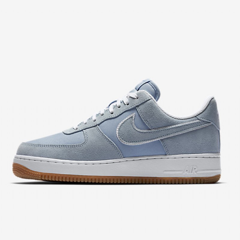 Nike Air Force 1 '07 Miesten Light Blue Armour White Gum Vaaleanruskea