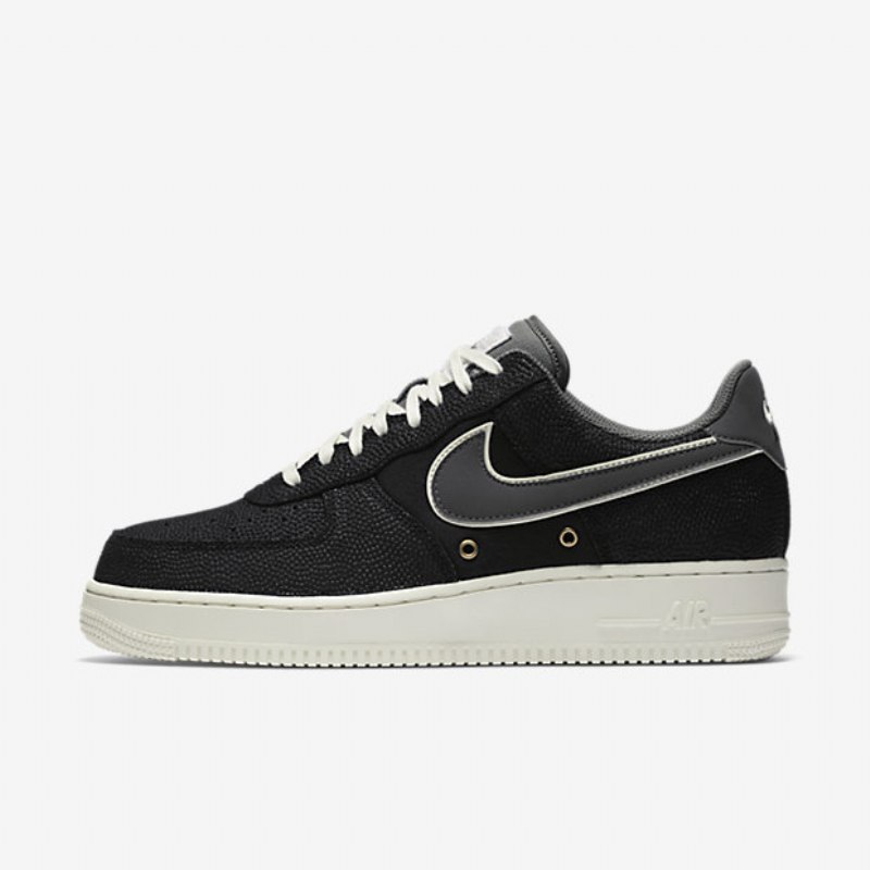Nike Air Force 1 07 Miesten Lv8 Black Sailing Tummanharmaa