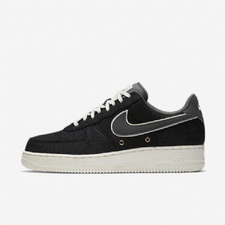Nike Air Force 1 07 Miesten Lv8 Black Sailing Tummanharmaa