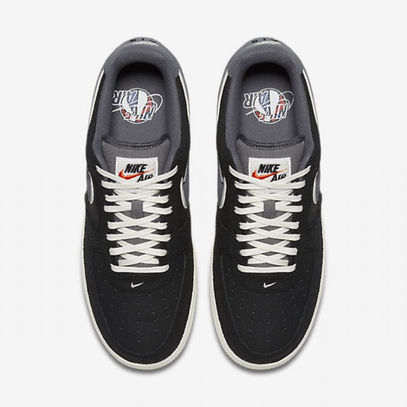 Nike Air Force 1 07 Miesten Lv8 Black Sailing Tummanharmaa