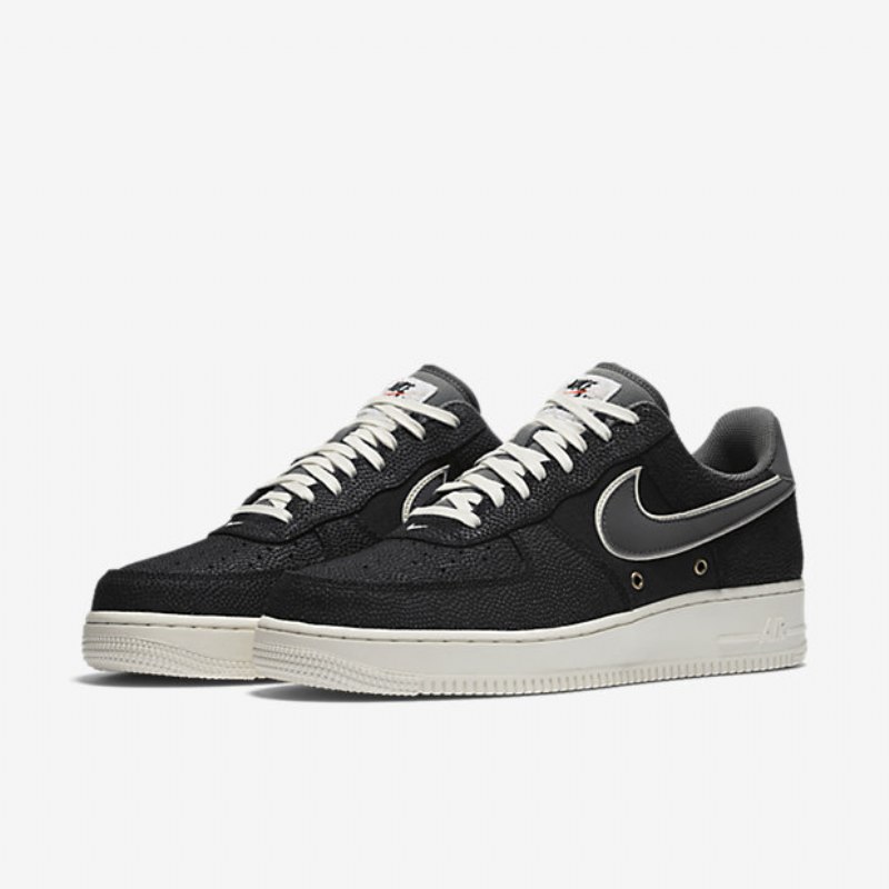 Nike Air Force 1 07 Miesten Lv8 Black Sailing Tummanharmaa