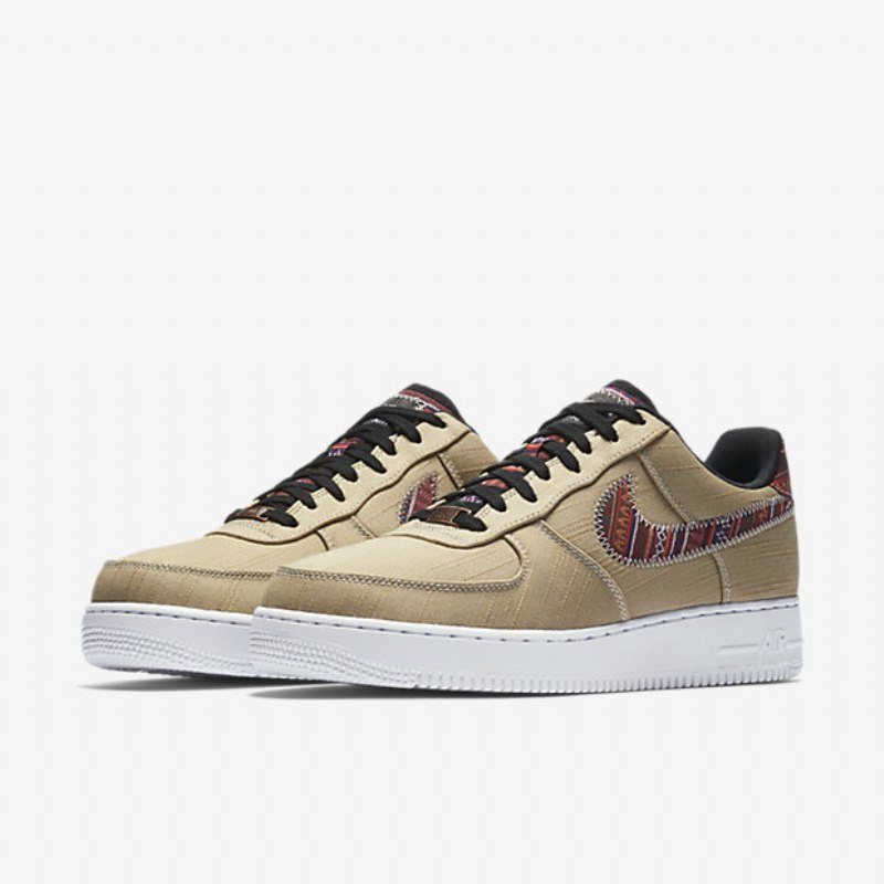 Nike Air Force 1 07 Miesten Lv8 Khaki White Black