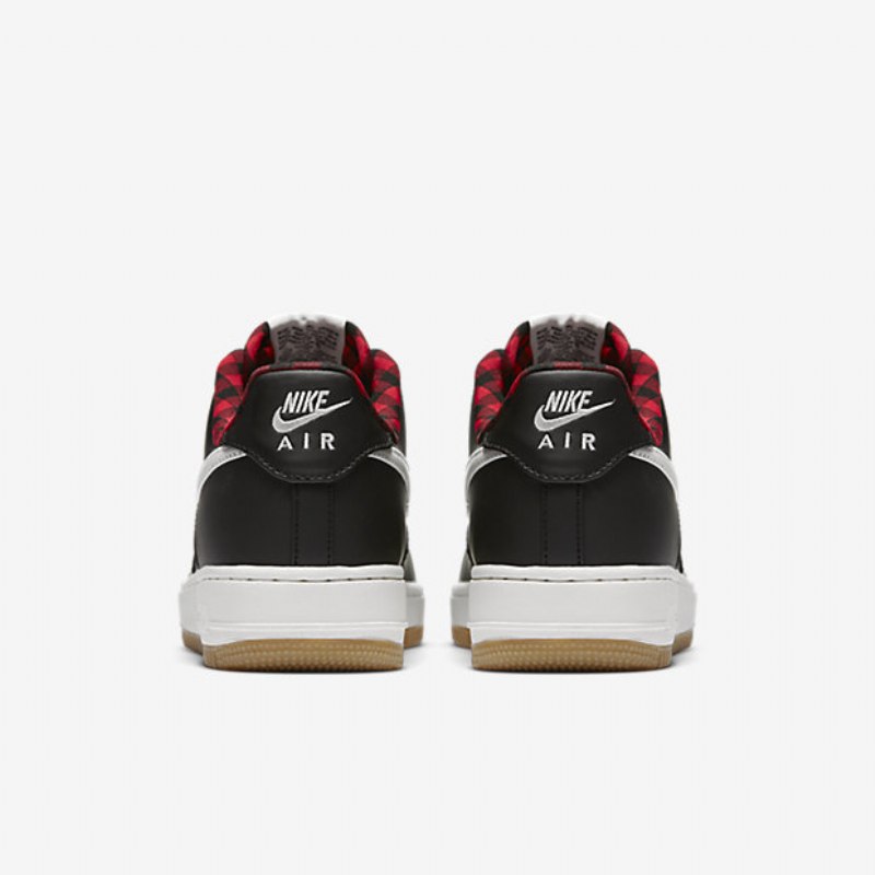 Nike Air Force 1 07 Miesten Lv8 Musta Punainen Action Purjekumi Vaaleanruskea Sail