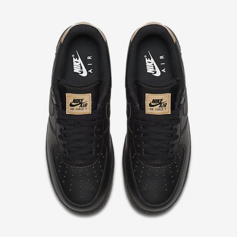 Nike Air Force 1 07 Miesten Lv8 Musta Valkoinen Gum Vaaleanruskea