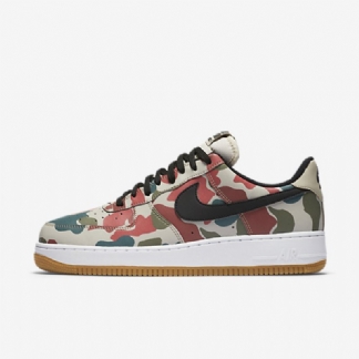 Nike Air Force 1 07 Miesten Lv8 String White Gum Vaaleanruskea Musta
