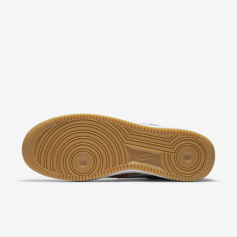 Nike Air Force 1 07 Miesten Lv8 String White Gum Vaaleanruskea Musta