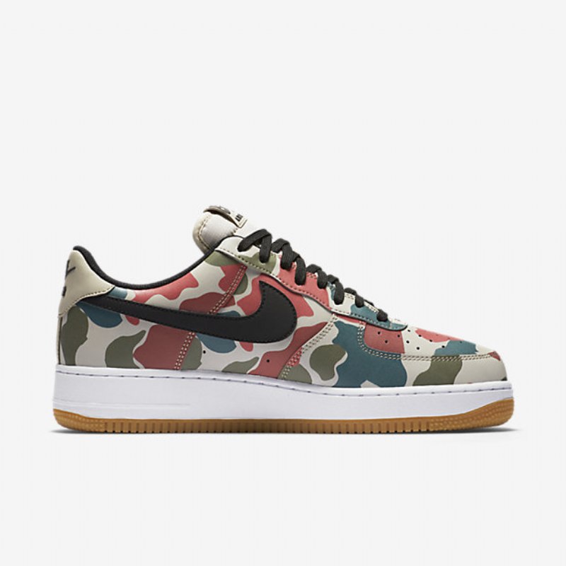 Nike Air Force 1 07 Miesten Lv8 String White Gum Vaaleanruskea Musta