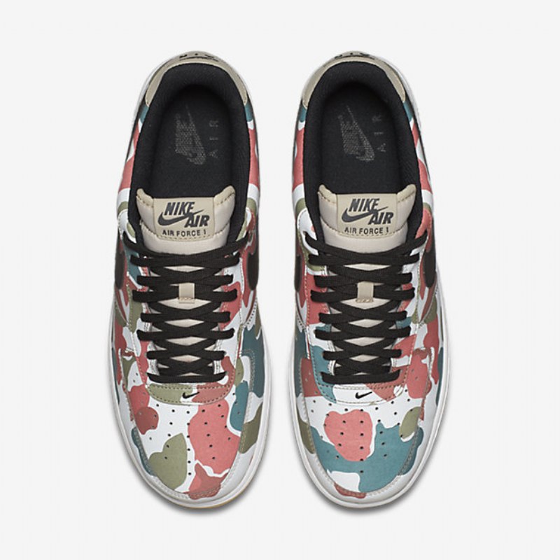 Nike Air Force 1 07 Miesten Lv8 String White Gum Vaaleanruskea Musta