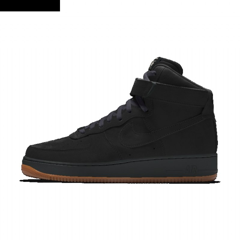 Nike Air Force 1 High Premium Miesten Musta Purukumi Keskiruskea