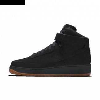 Nike Air Force 1 High Premium Miesten Musta Purukumi Keskiruskea