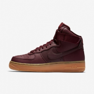 Nike Air Force 1 High Se Naisten Bordeaux Yötumma Cayenne Keskiruskea Purukumi