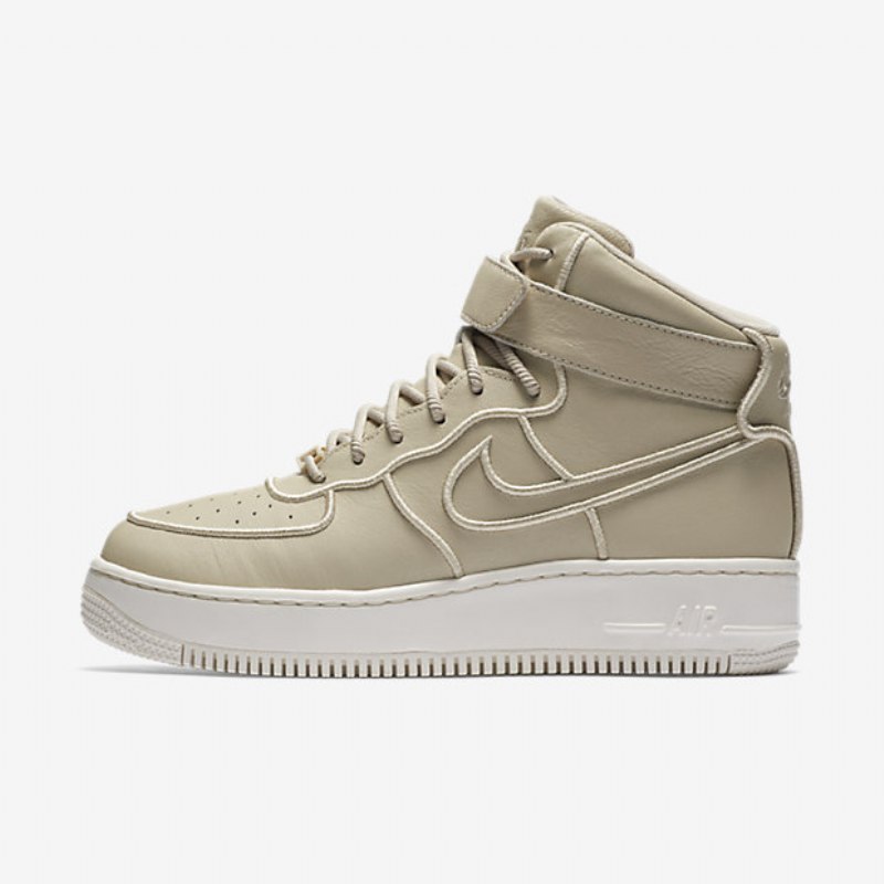 Nike Air Force 1 High Upstep Si Naiset Kaura Norsunluu Hopea Metalli
