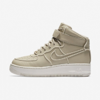 Nike Air Force 1 High Upstep Si Naiset Kaura Norsunluu Hopea Metalli