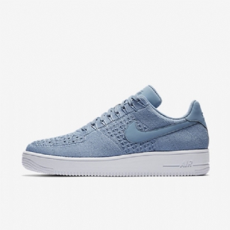 Nike Air Force 1 Low Miesten Flyknit Blue Work White