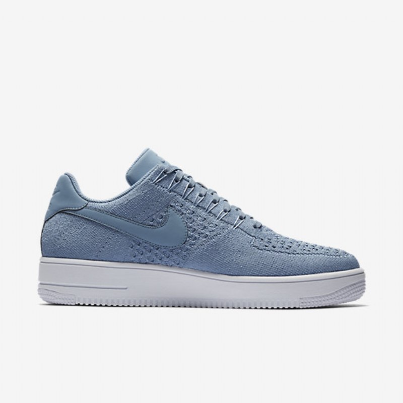 Nike Air Force 1 Low Miesten Flyknit Blue Work White