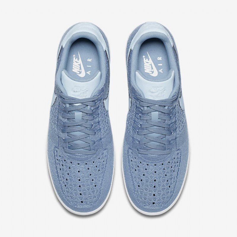 Nike Air Force 1 Low Miesten Flyknit Blue Work White