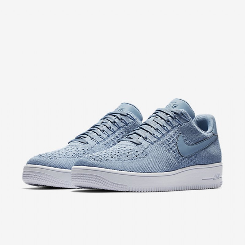 Nike Air Force 1 Low Miesten Flyknit Blue Work White