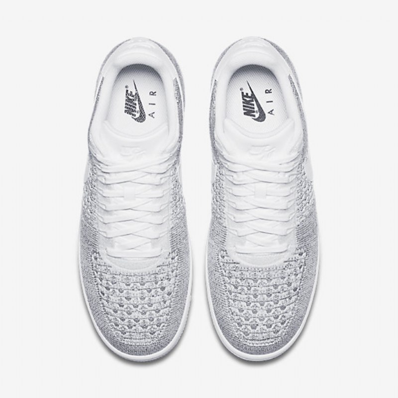 Nike Air Force 1 Low Miesten Flyknit Kylmä Valkoinen