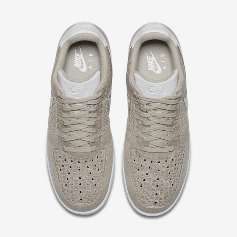 Nike Air Force 1 Low Miesten Flyknit String Valkoinen