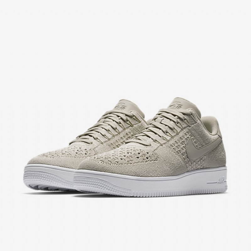 Nike Air Force 1 Low Miesten Flyknit String Valkoinen
