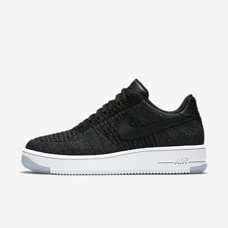 Nike Air Force 1 Low Naisten Flyknit Musta Valkoinen