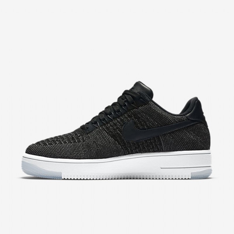 Nike Air Force 1 Low Naisten Flyknit Musta Valkoinen