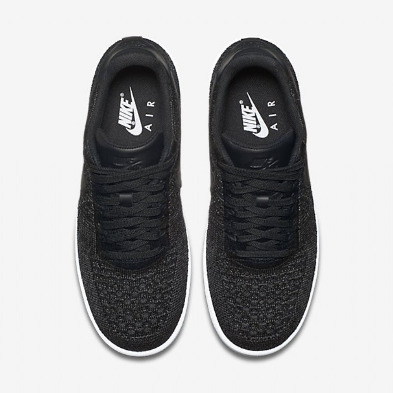 Nike Air Force 1 Low Naisten Flyknit Musta Valkoinen