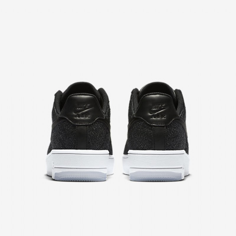 Nike Air Force 1 Low Naisten Flyknit Musta Valkoinen