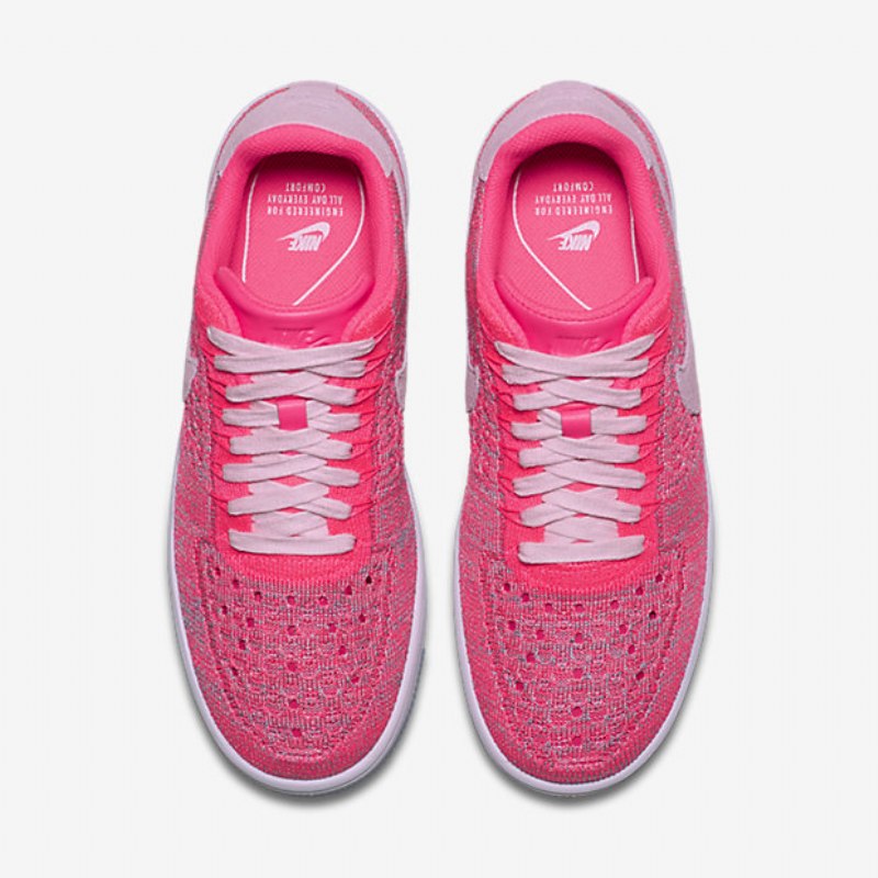 Nike Air Force 1 Low Naisten Flyknit Prism Pink Racer Blue Mist