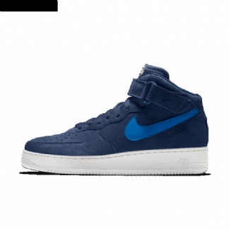 Nike Air Force 1 Low Premium Miesten Laivastonsininen Yöpurjehdusvalokuva Sininen
