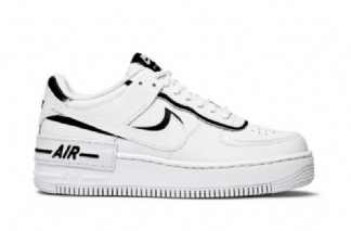 Nike Air Force 1 Shadow White Black Custom