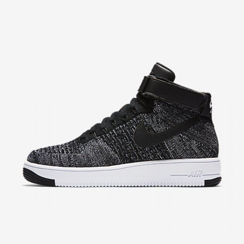 Nike Air Force 1 Ultra Flyknit Miesten Mustavalkoinen