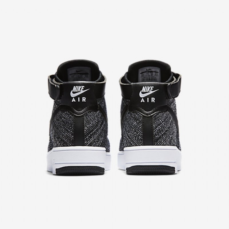 Nike Air Force 1 Ultra Flyknit Miesten Mustavalkoinen