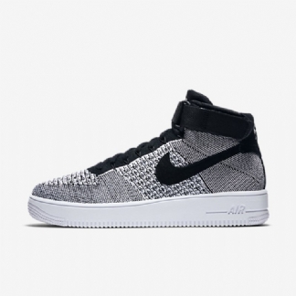 Nike Air Force 1 Ultra Flyknit Miesten Mustavalkoinen