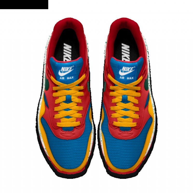 Nike Air Max 1 Essential Miesten Musta University Sininen Kulta Valkoinen Vihreä Kurkku