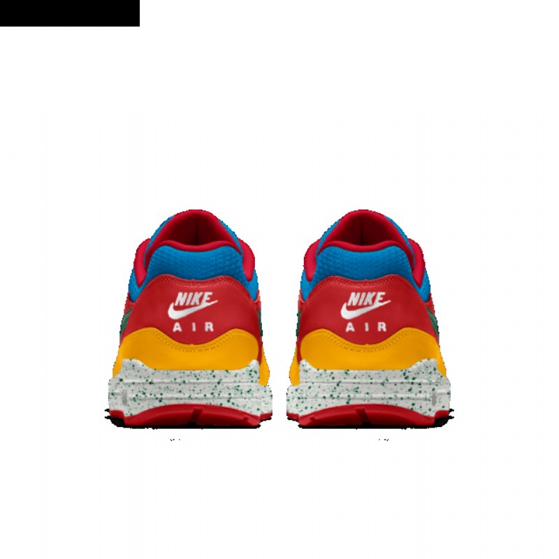 Nike Air Max 1 Essential Miesten Musta University Sininen Kulta Valkoinen Vihreä Kurkku