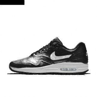 Nike Air Max 1 Miesten Hyp Musta Kiiltävä Valkoinen