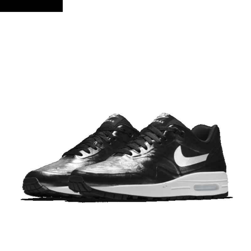Nike Air Max 1 Miesten Hyp Musta Kiiltävä Valkoinen