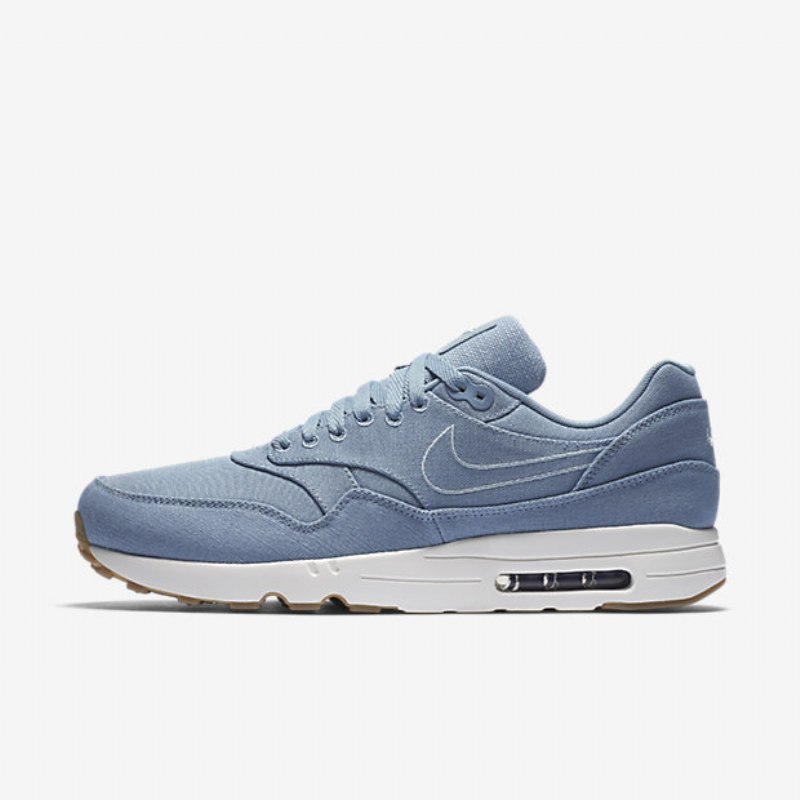 Nike Air Max 1 Miesten Textile Ultra 2.0 Sininen Harmaa Vaaleansininen Armori Purppura Lyhyt